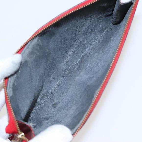 LOUIS VUITTON Epi Pochette Accessoires Accessory Pouch Red M52987 Auth ar12695 - Picture 11 of 16
